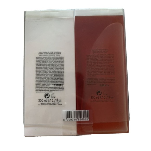 La Voglia Matta Cherry by Perlier 6.7 oz shower gel + 6.7 oz milk BRAND NEW - Picture 2 of 6